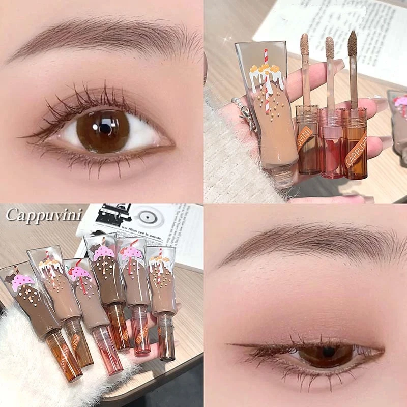 Ombretto liquido opaco Contorno Blush Pigmento Nude Marrone Cachi Guancia naturale Caffè Ombretto Crema Trucco occhi a lunga durata