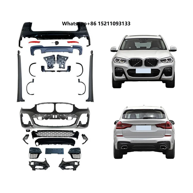2018-2021 Car Modification Upgrade  Body Kit Front Rear Bumper Lip Side Skirt Wheel Arch Grille Suitable for X3 G01
