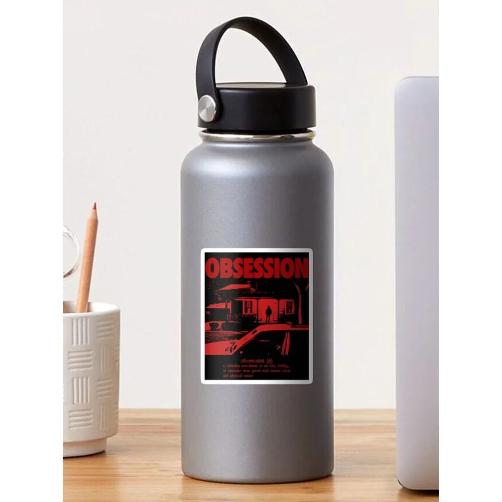 Obsession 2026 Horror Movie  Sticker for Laptop Decor Bedroom Car Cute Cartoon Art Fashionable Public Suitcase