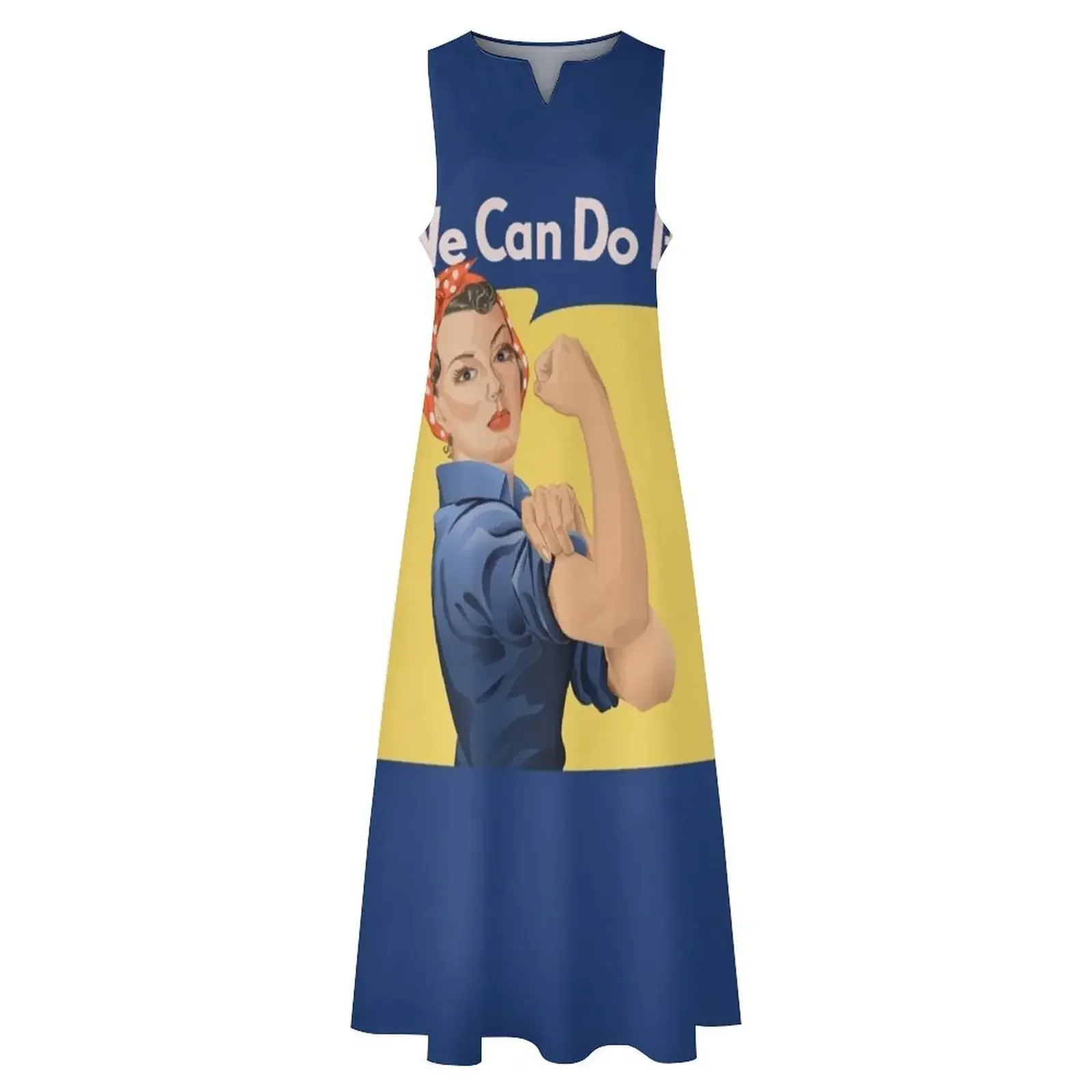 Rosie the Riveter Long Dress women dress women's fashion dresses prom dresses summer women's dress 2025