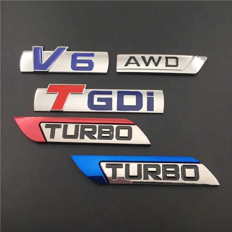 For Geely V6 AWD TURBO TGDi Sticker Geely Emgrand 7 EC7 EC8 X7 CK MK GE EV8 EX7 GX7 Atlas King Kong BL Boyue Auto Accessories