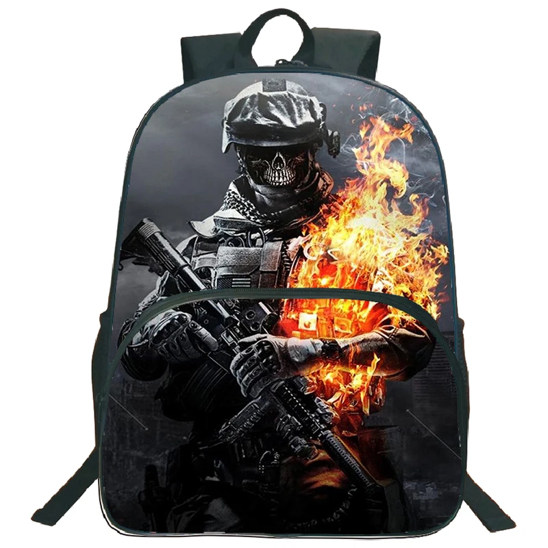 

Game Call Of Duty Warzone Print Backpacks for Primary School Boys Girls Large Capacity Bookbag Teenager Laptop Backpack Kids Bag