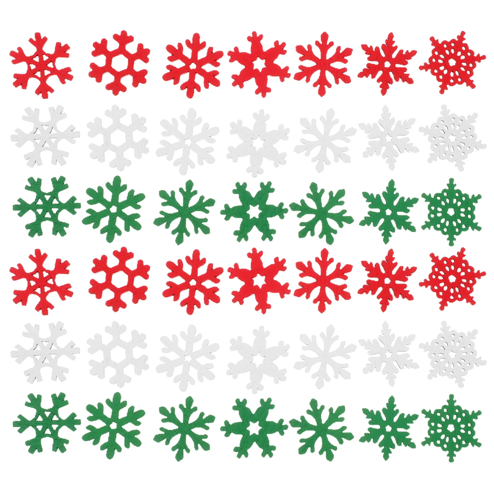 

50Pcs 20Mm Wooden Snowflakes Unfinished Natural Wood Pieces for DIY Christmas Craft Projects Handmade Ornaments Holiday