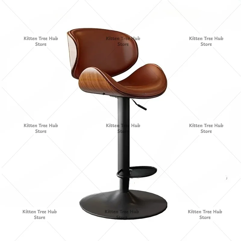Bar chair lift rotation modern simple backrest bar stool home front desk bar chair fashion high stool