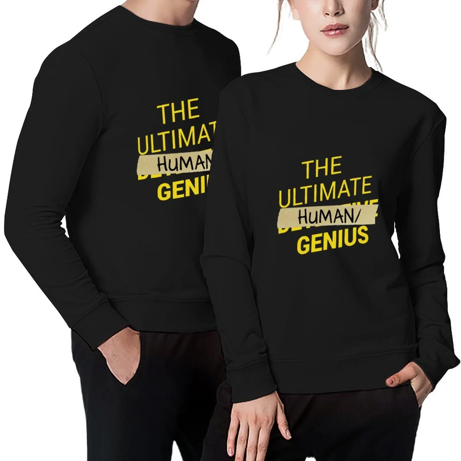 

B99 - Ultimate human slash genius Pullover graphic t shirts men men's coat men's autumn clothes mens clothes hooded sweatshirt