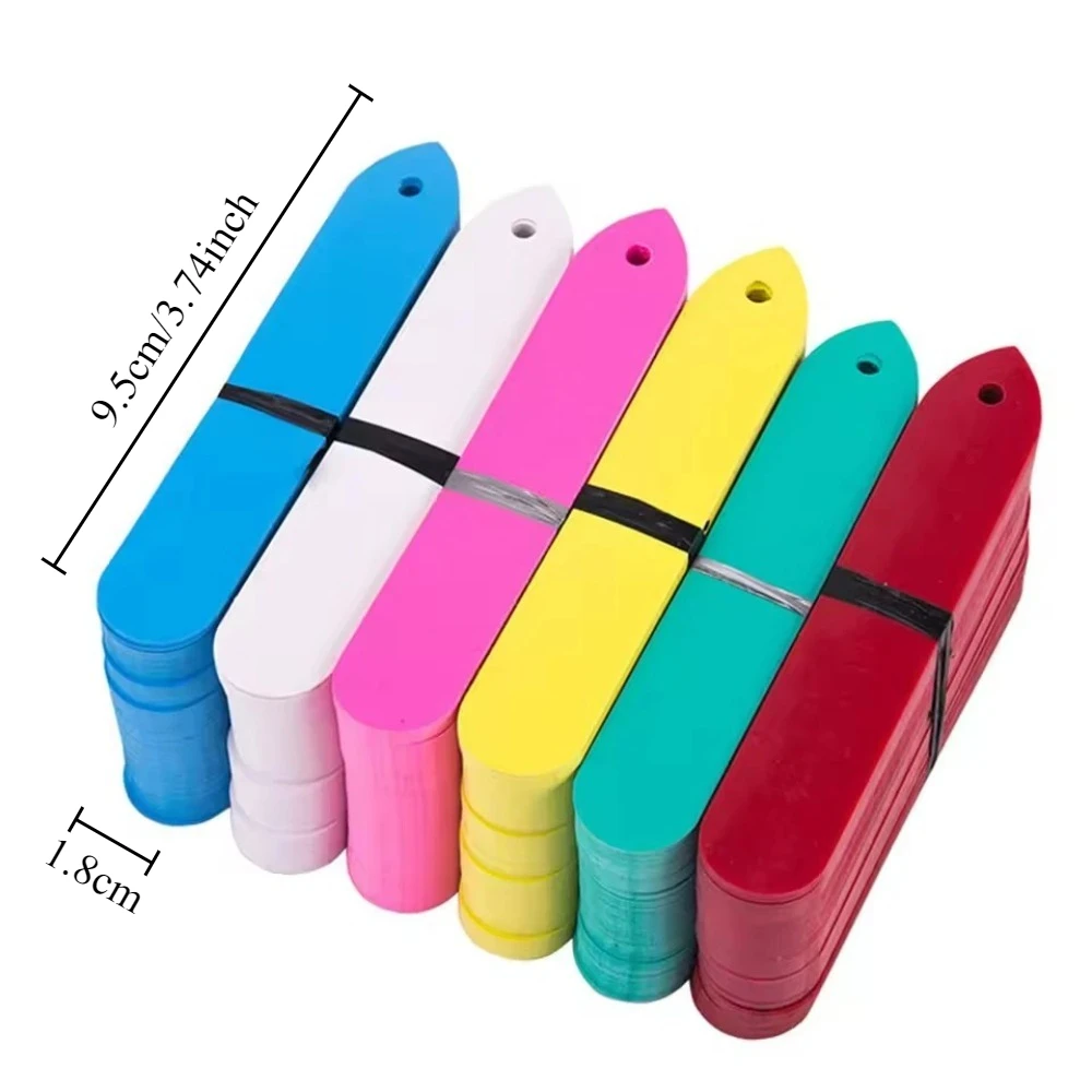 100pcs Plant Pot Markers Garden Nursery Plastic Stake Tags Labels Gardening Tree Signs Plant Tags Garden Labels Flower Tags