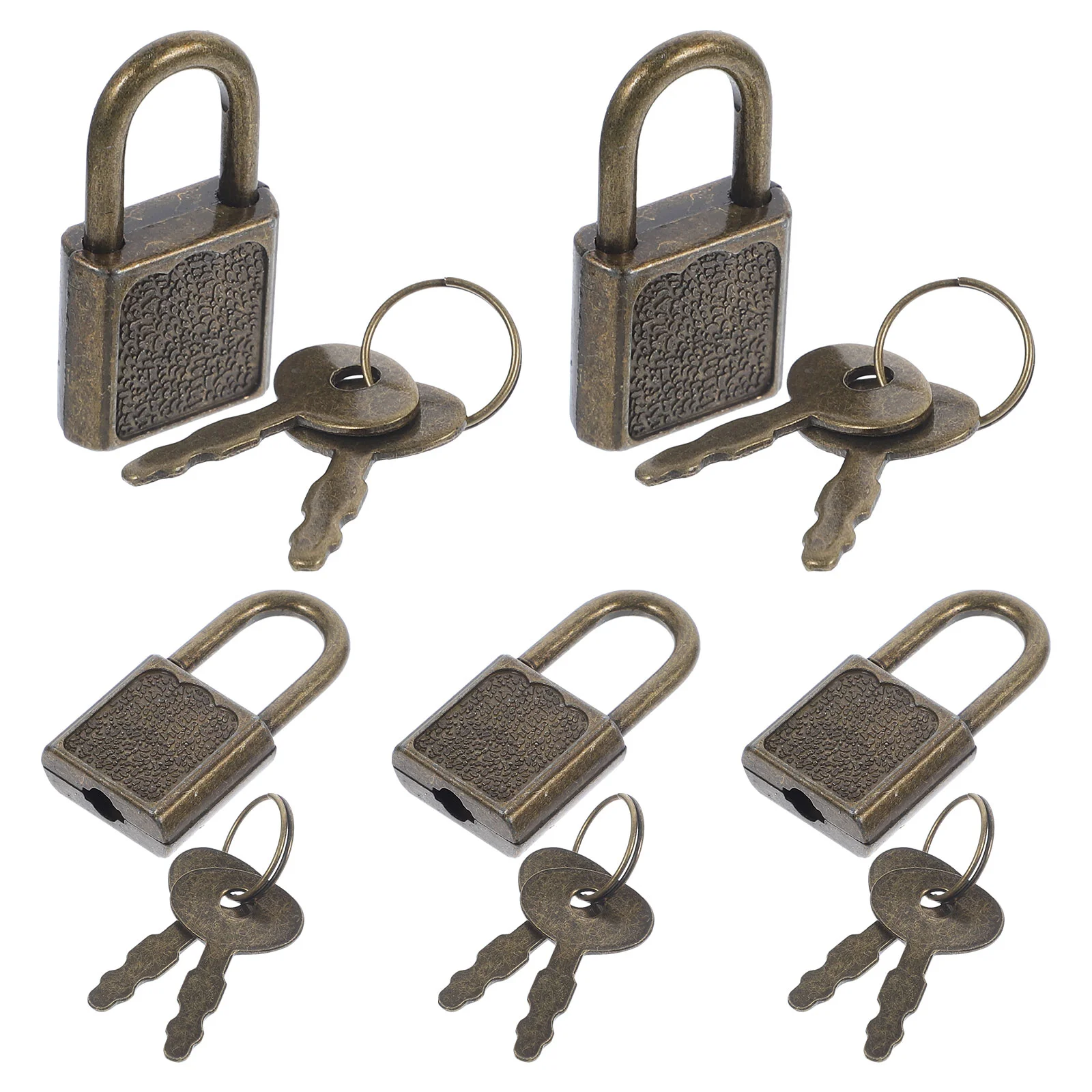 5 Sets Portable Door Lock Treasure Chest Mini Toys Reusable Sealing Locks Child Kids