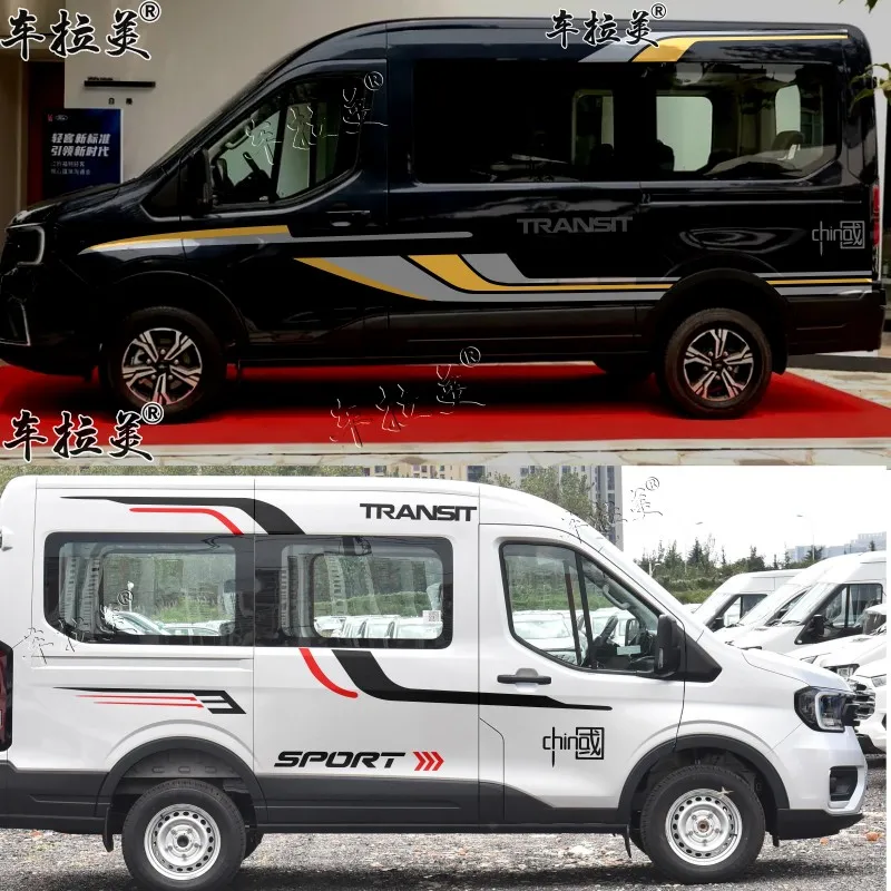 

Car Vinyl sticker customized exterior design modified decoration sporty fashionable Decal For Ford Transit T8