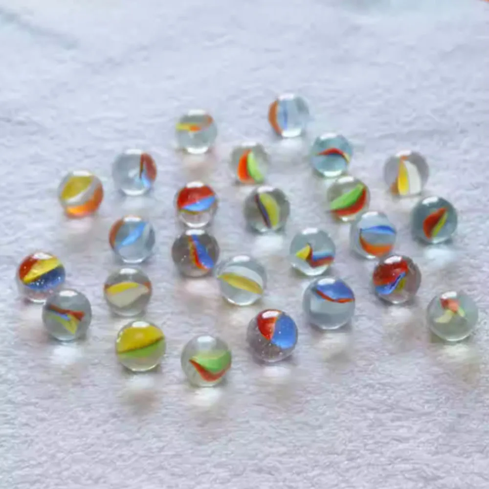 16mm Glass Balls Colorful Ball Children's Game Machine Checkers Parent-child Balls Kids Hand Eye Coordination Games Ball