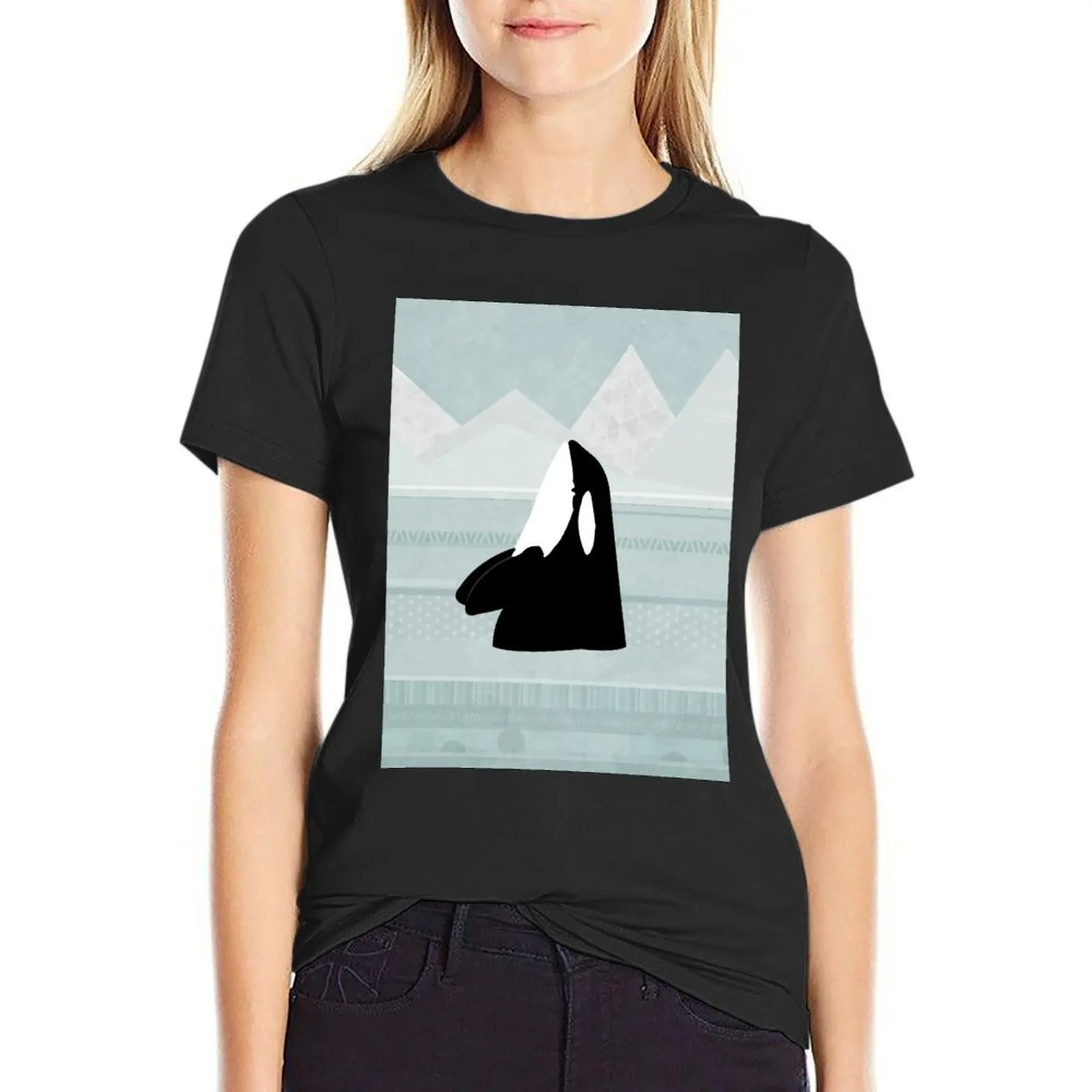 Orca T-Shirt aesthetic clothes cute tops shirts graphic tees cropped t shirts for Women