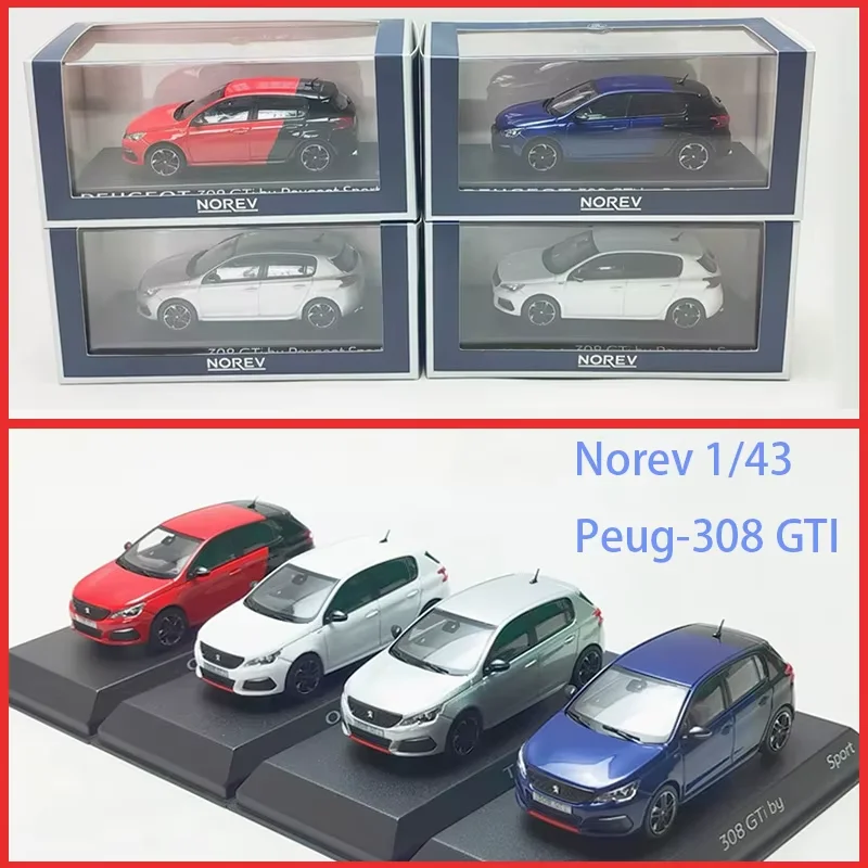 

Коллекционная модель автомобиля Norev Diecast 1/43 Peugeot 308 GTI из сплава, игрушка для демонстрации, подарок, сувенир