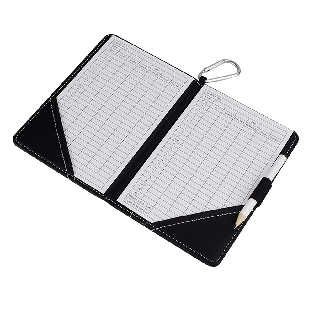 Compact Scorecard Case Golf Scorecard Holder Lightweight And Portable Pencil Storage Slot Perfect For Competitions