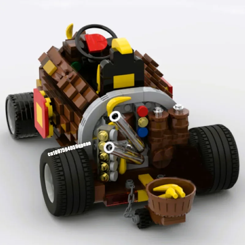 Nouveau 705 pièces célèbre jeu de plombier série Kong Kart Moc modèle de vue de voiture Puzzle personnalisé bricolage idées créatives enfants jouets cadeaux d'anniversaire
