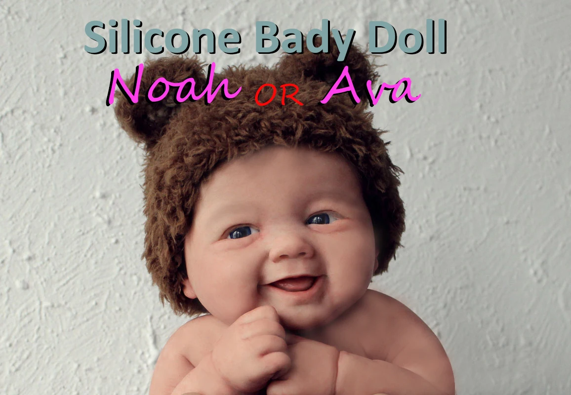 

7" Boy Micro Preemie Full Body Silicone Smile Baby Doll "Noah" Lifelike Mini Reborn Doll Surprice Children Anti-Stress