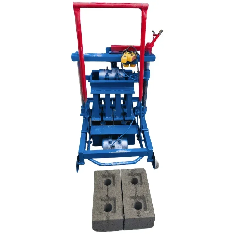 2-45 small and convenient mobile brick making machine, capable of customizing various hollow brick molds