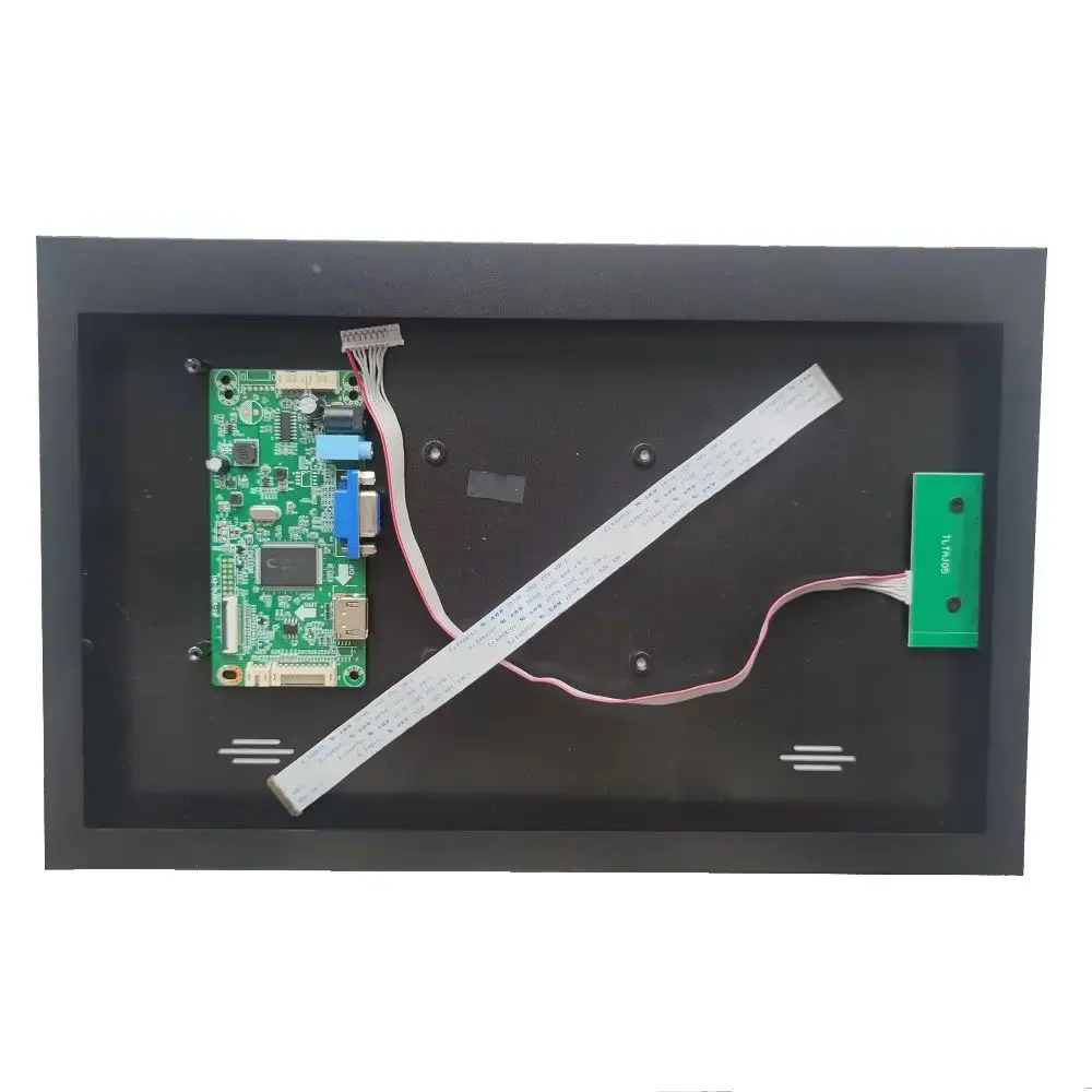 EDP Controller board VGA HDMI-compatible + Metal alloy case box LCD Panel back cover Kit for LP156WH3 15.6