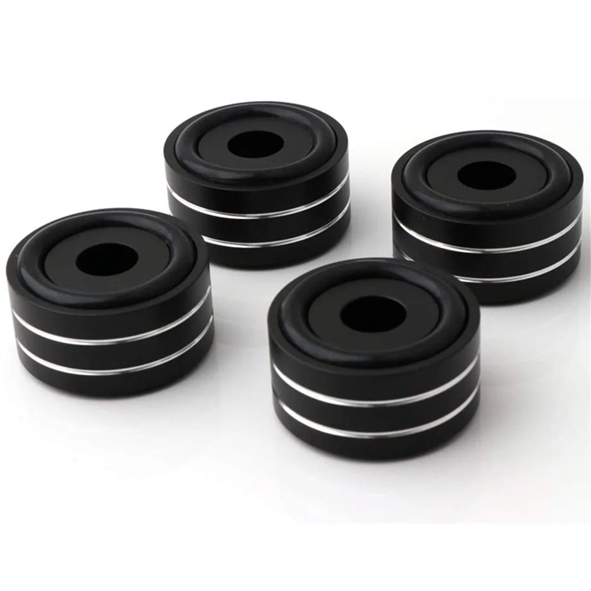 ABJG-4Pcs 40X20Mm الألومنيوم HiFi AMP مكبر الصوت عزل حامل القرص الدوار