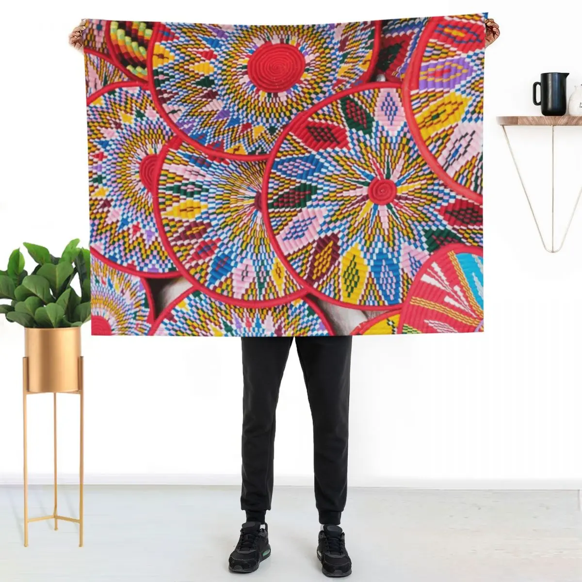 Ethiopian Plates (Sefed) II Throw Blanket Retros Vintage Blankets For Baby Luxury Brand christmas gifts sofa bed Blankets