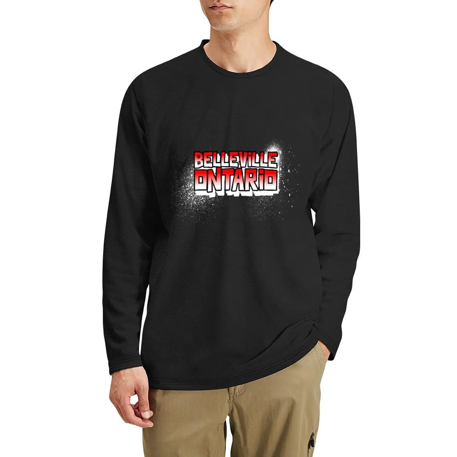 

Belleville Ontario Long T-Shirt anime animal print shirt for boys black t shirt black t shirts fruit of the loom mens t shirts