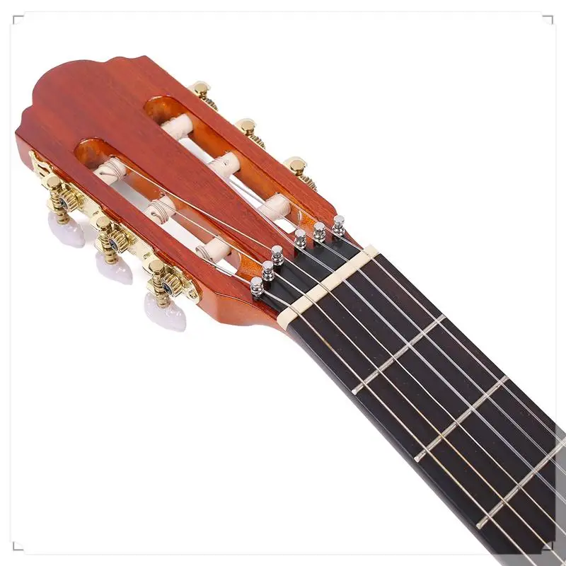 

Professional Classical 39 Inch Guitar String Tuning Pegs Machine Heads Tuning Keys Tuners Musical Instrument Replacement Silver