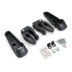 Accesorios de motocicleta, estriberas traseras para pasajero, piezas de Pedal negras para Vespa GTS 300 GTS300 Gts 300 2021 2022