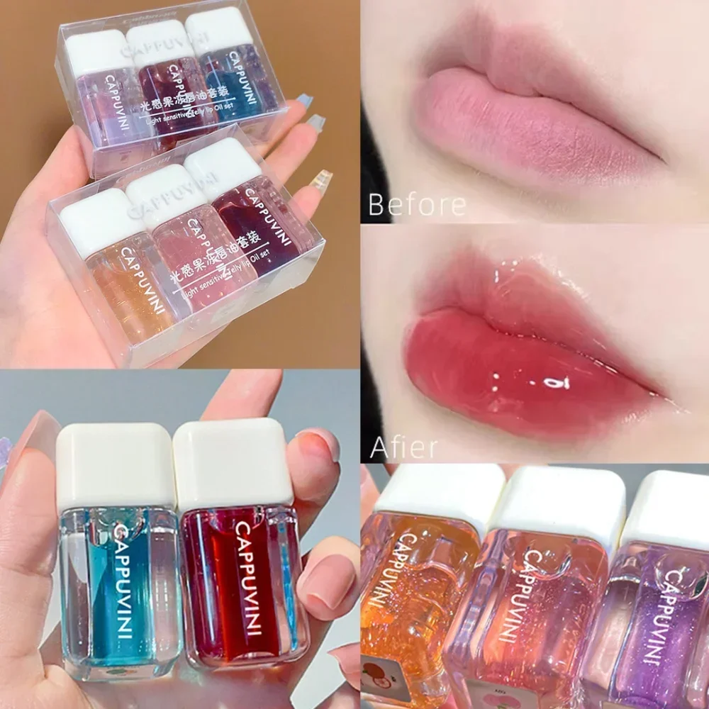 2024 Hot Mirror Moisturizing Lip Gloss Water Glossy Transparent Lip Glosses Liquid Clear Glitter Primer Lip Care Hydrating Plump