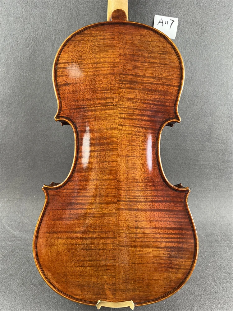 Solid Flamed Maple Back Professional Hand Crafted Cкрипка 4/4 Size كمان Fiddle Free Violin Case Bow violin accessories A117
