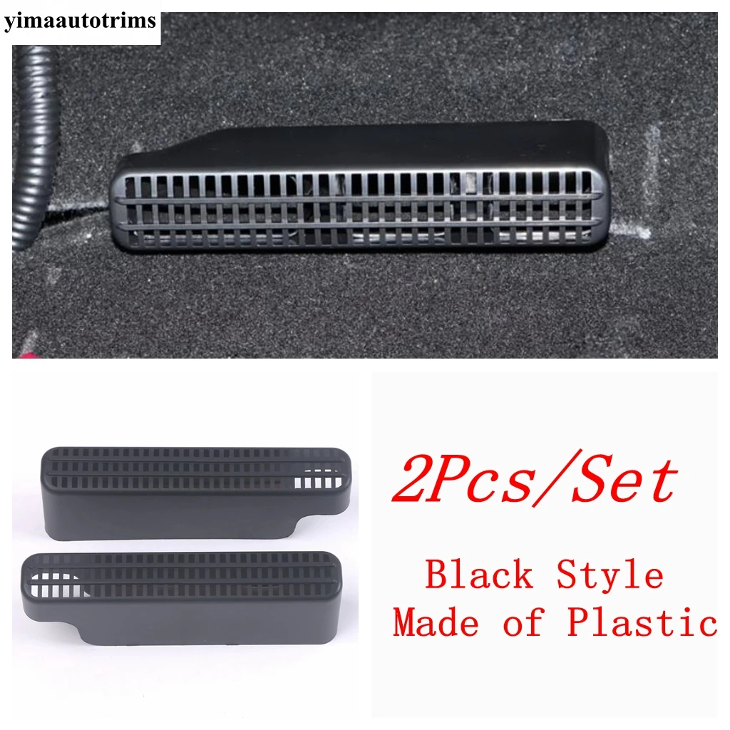 2PCS Seat Under Floor Air Conditioning AC Outlet Vent Dust Cover Plastic Accessories Interior Kit Fit For Haval Dargo 2021 2022