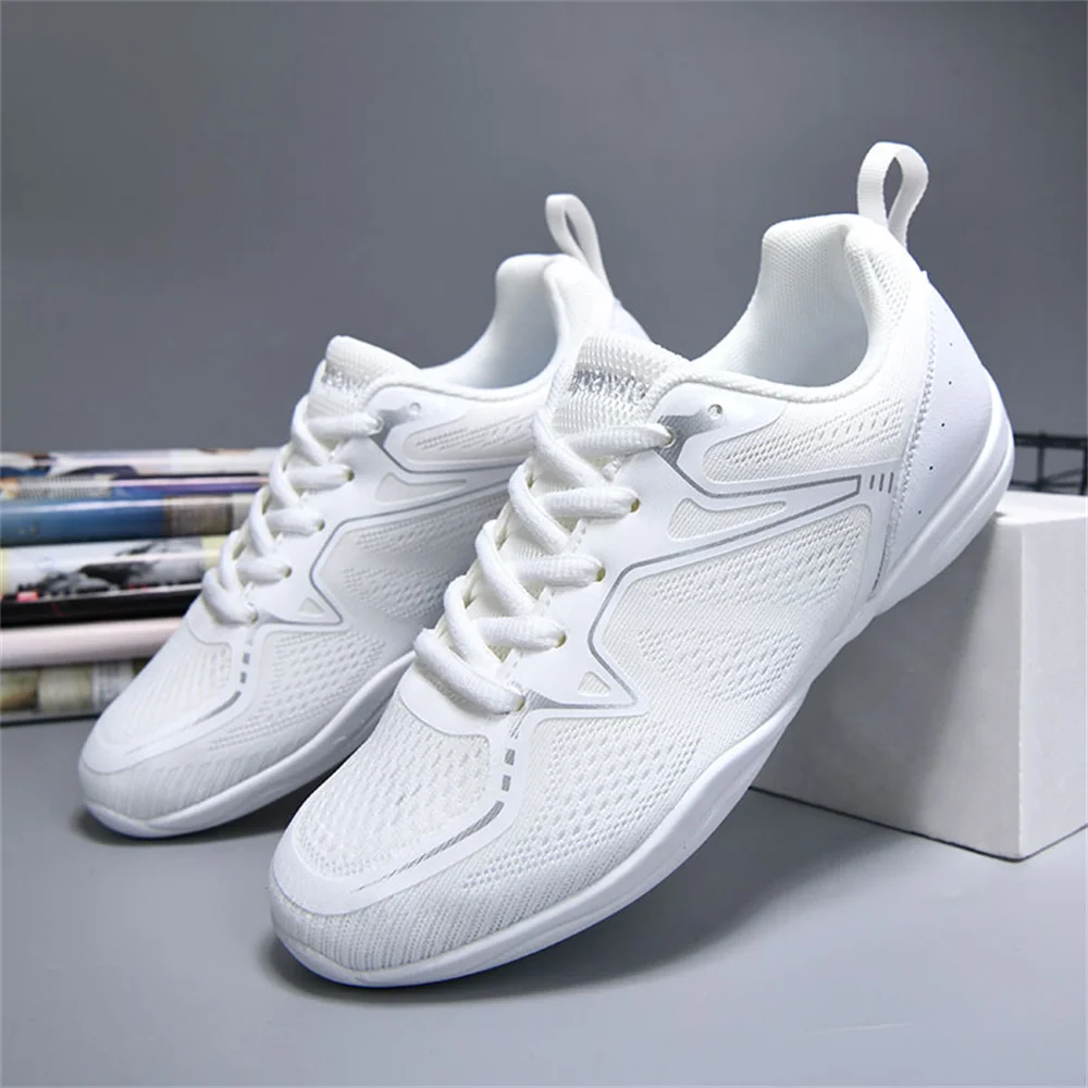 ARKKG Girls Cheerleading Shoes Kids Dance Shoes Competitive Aerobics Shoes Fitness Shoes Women's White Jazz Sports Tennis Shoes