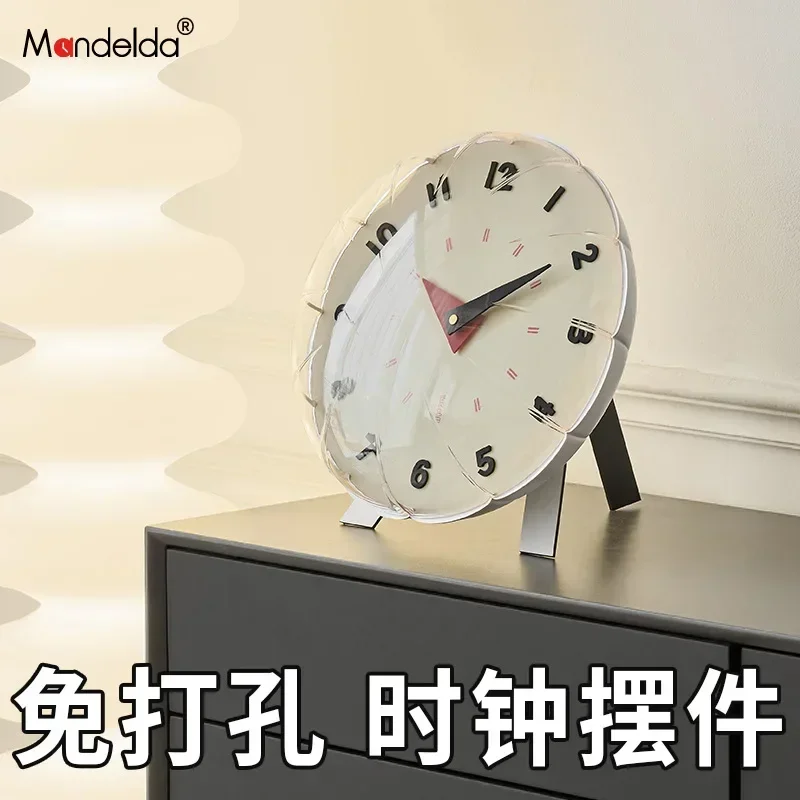 32cm Bubble Wall Clock Creative Ins Nordic Desk Clock For Living Room Eco-Friendly Modern Table Clock Home Decoration Wall Decor