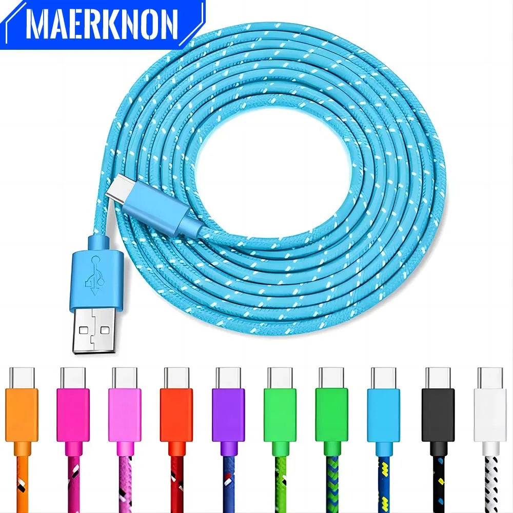 USB Type C Cable 2.4A Fast Charging For Xiaomi 13 Huawei P60 Samsung S23 iPad USB A To Type C Data Sync Cord USB C Charger Wires