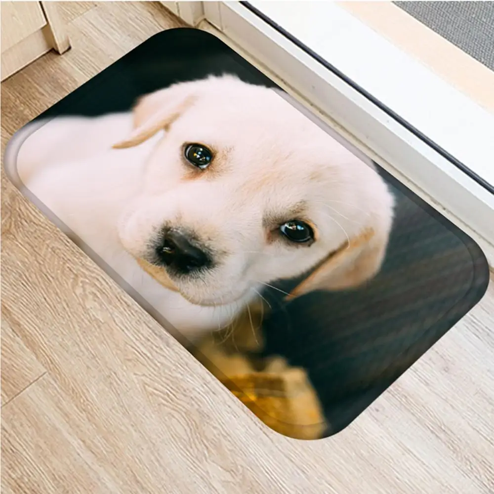 40*60 cm Floor Mat Cute Dogs Cats Door Anti-Slip Area Rug Doormat Entrance Carpet Home Accessories felpudo коврик входной двери