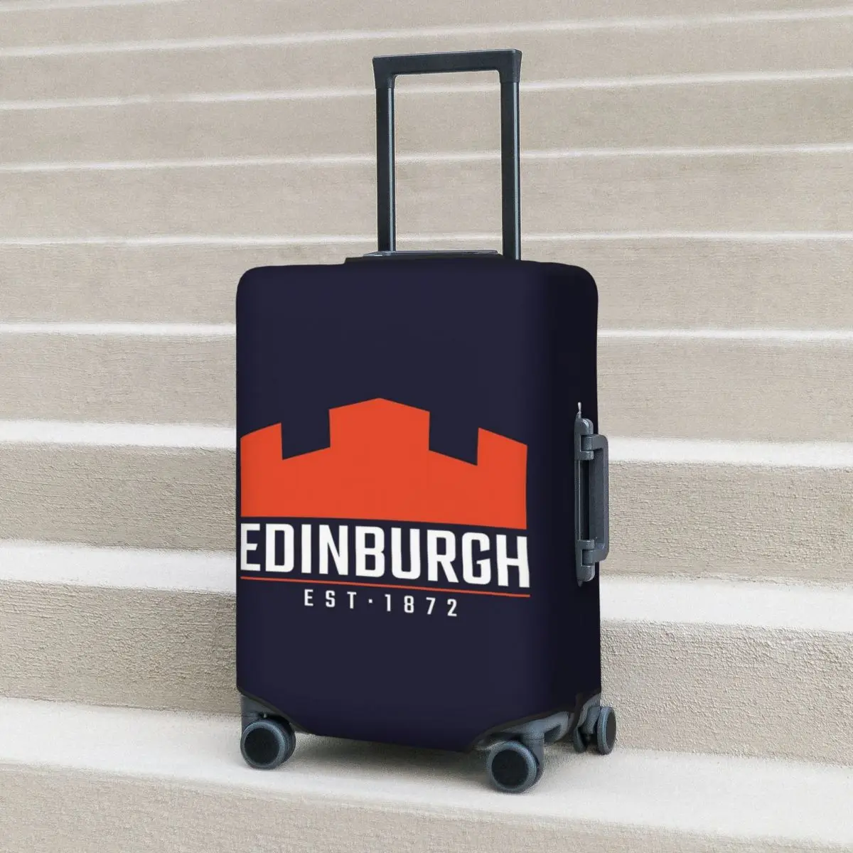 

The Edinburgh Rugby Logo 2 Suitcase Cover Protection Elastic Travel Luggage Protector Covers for 18-32 Inch