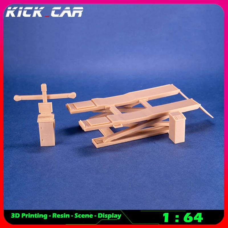 

Kickcar 1/64 Motor Repair Machinery Model Car Diorama Uncolored Resin Garage Scene Repair Tools Decoration Simulation Scene Toy