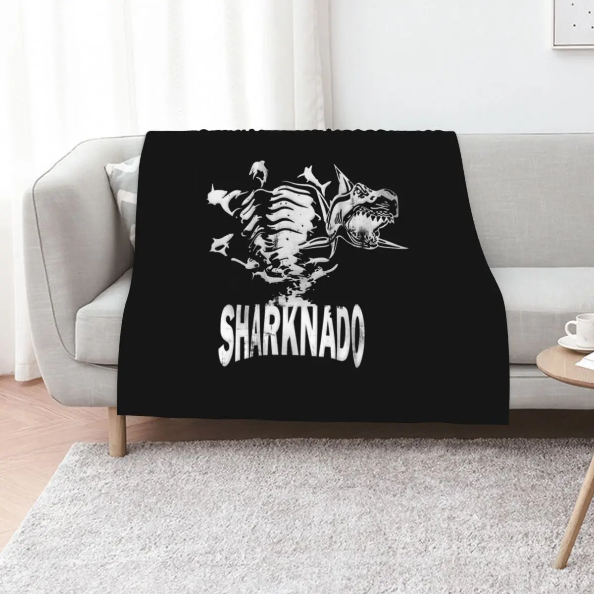 Sharknado Essential Throw Blanket Thermal sofa bed Summer Fashion Sofas Polar Plaid on the sofa Blankets