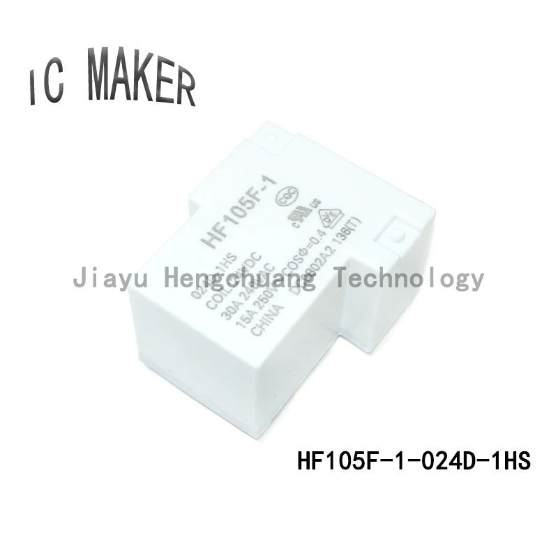 1PCS Original Power Relay HF-JQX-105F-1-005D-1HS HF105F-1-012D-1HS HF105F-1-024D-1HS 12V DC24V 4-pin 1HST 220V30A