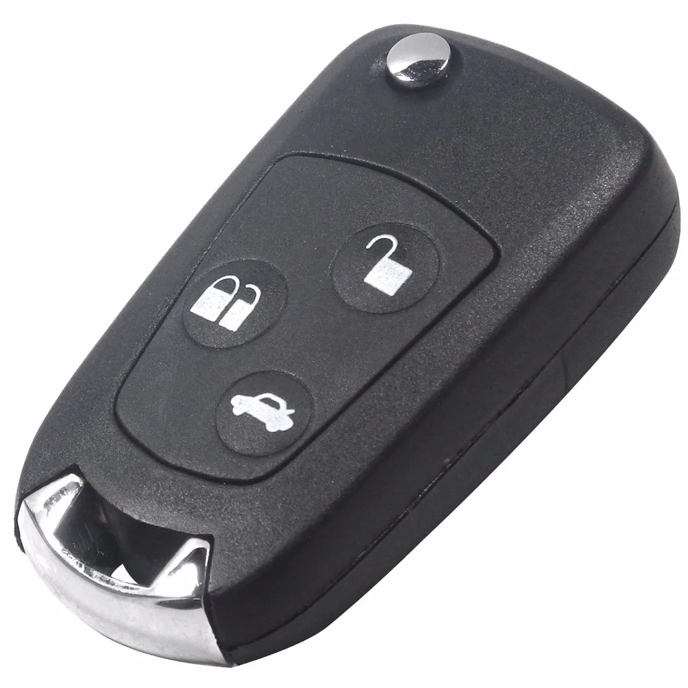 jingyuqin 3 Buttons Modified Folding Flid Remote Car Key Fob Shell Styling For Ford Focus Mondeo Fiesta