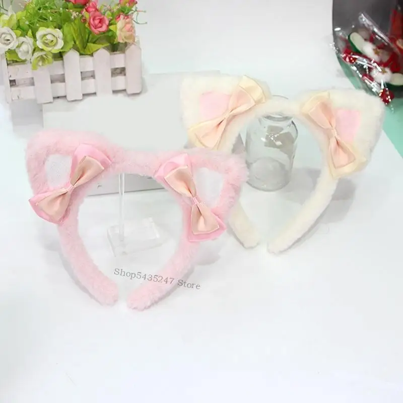 

Adjustable Faux Fur Ear Headpiece For Anime Cosplay Daily Wear Comfortable Hair Accessory 6 Colors