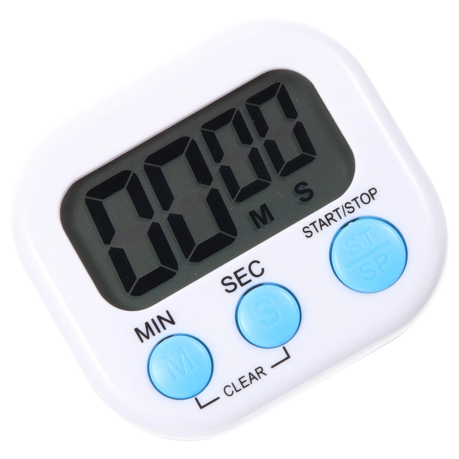 

Digital Kitchen Timer White Countdown Loud Alarm Classroom Count up Timer Pocket ABS Strong Magnetic Multi-functional Cooking