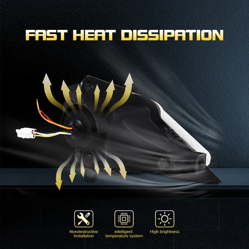 LED المصابيح الأمامية مرحبا/منخفضة شعاع DRL بدوره مصباح إشارة لياماها YFZ 450 YFZ450R YFZ450X ولفيرين 450 350 رابتور 700 2006-2020 #3