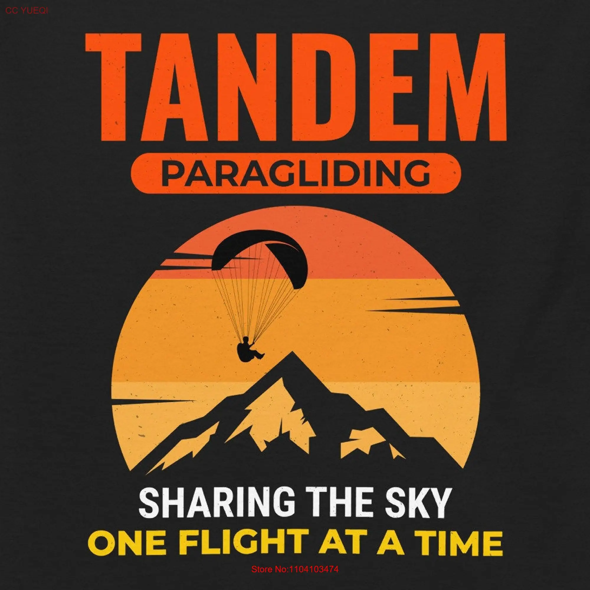 Tandem Paragliding Pilot Paraglider Dad Outdoor Enthusiast T Shirt Aerial Sport Sky Adventures Extreme Sports Glider Mountains