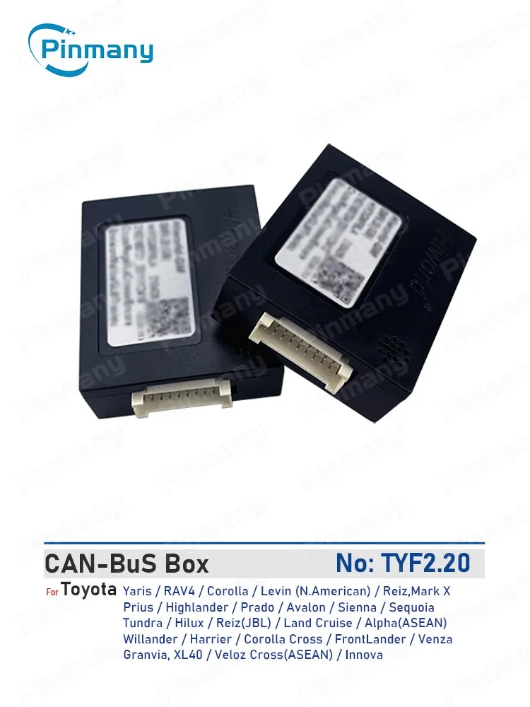 Car Android Radio CANBus Decoder TYF2.20 For Toyota Prado Avalon Sienna Sequoia Tundra Hilux Land Cruise Alpha Willander Granvia
