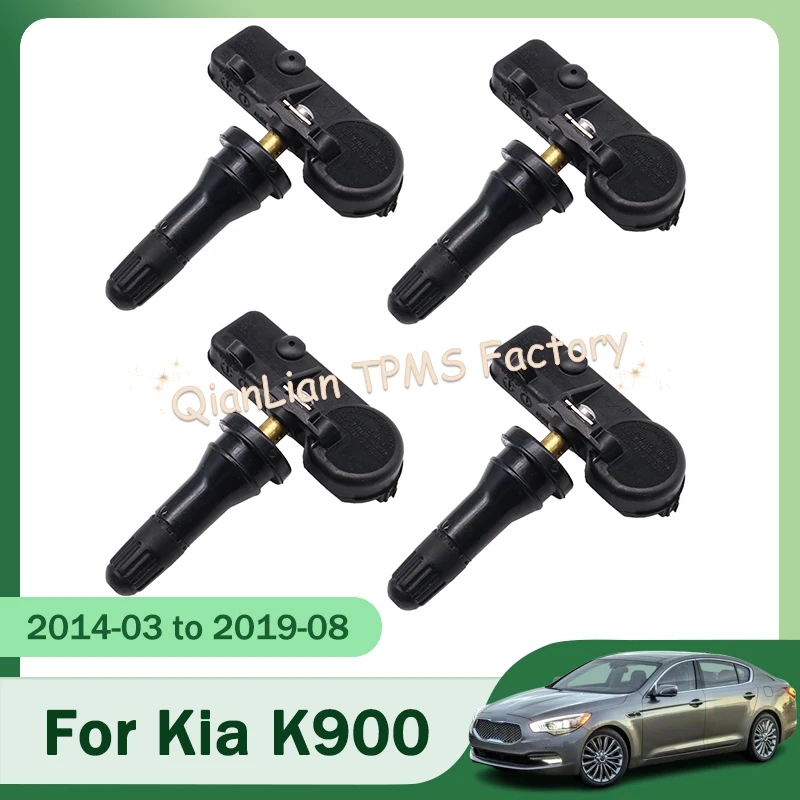 

4pcs 52933-3T000 Tyre Pressure Sensor For Kia K900 2014 to 2019 TPMS Tire Pressure Monitor System 433MHz 529333T000