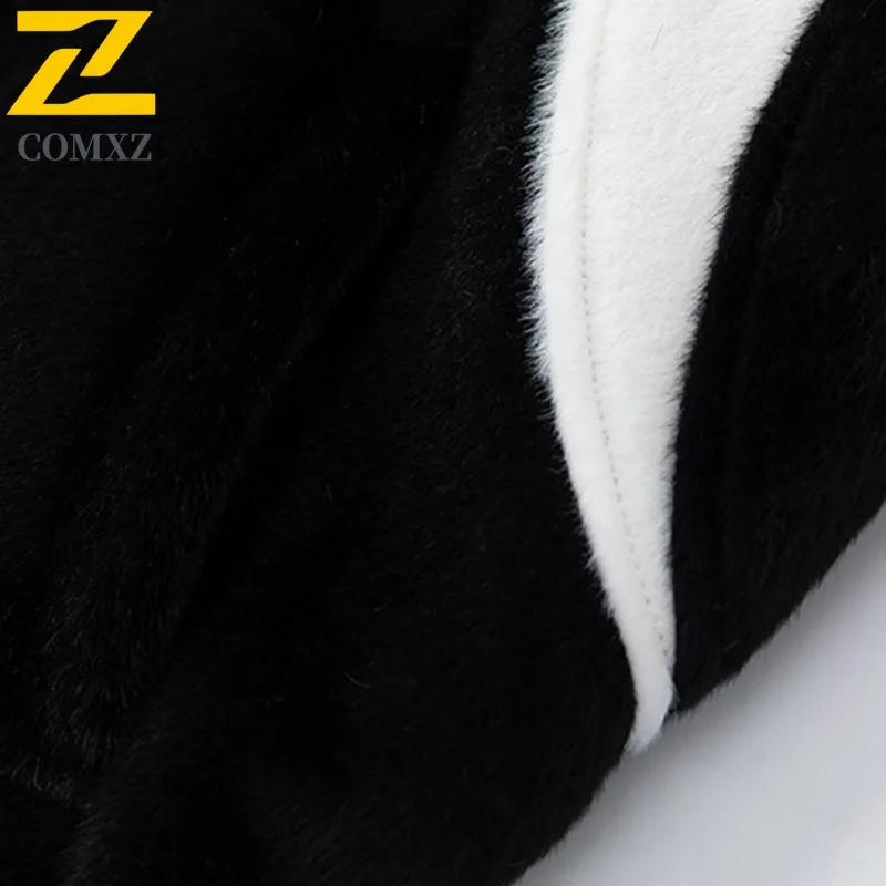 COMXZ Men's Bread Jacket 2025 Retro American Style Warm Feature Ski Trip Winter Jacket Street Look Windproof Design Padding Coat