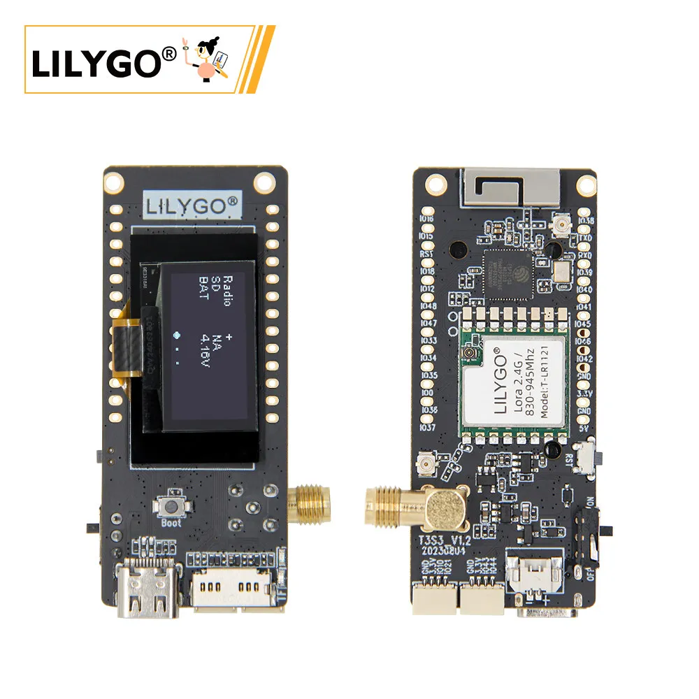 LILYGO T3S3-LR1121 2.4G ESP32-S3 Development Board Module with 0.96-inch OLED