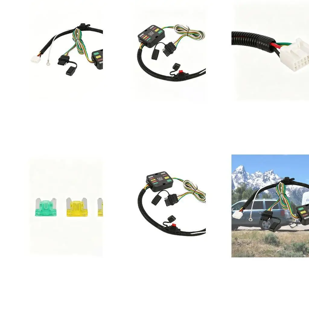 56494 Trailer Electrical Harness 4 Pin For 90 With Strong Convoluted Tubing