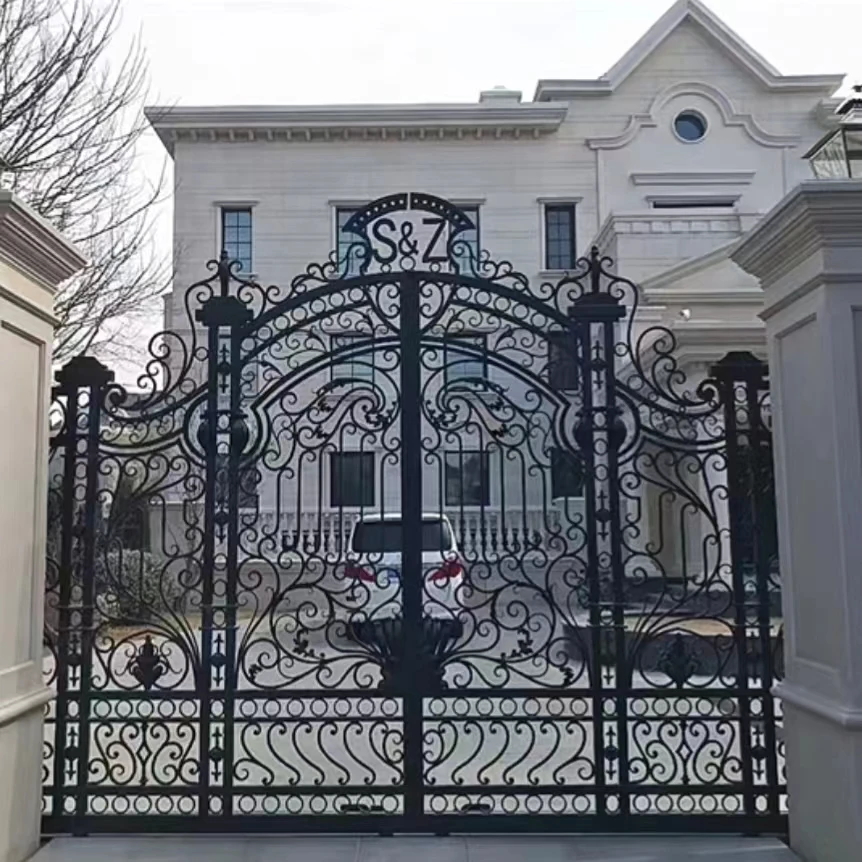 Aluminum Alloy Retractable Automatic Gate-Modern Design Durable & Eco-Friendly Outdoor Use Powder Coated Surface