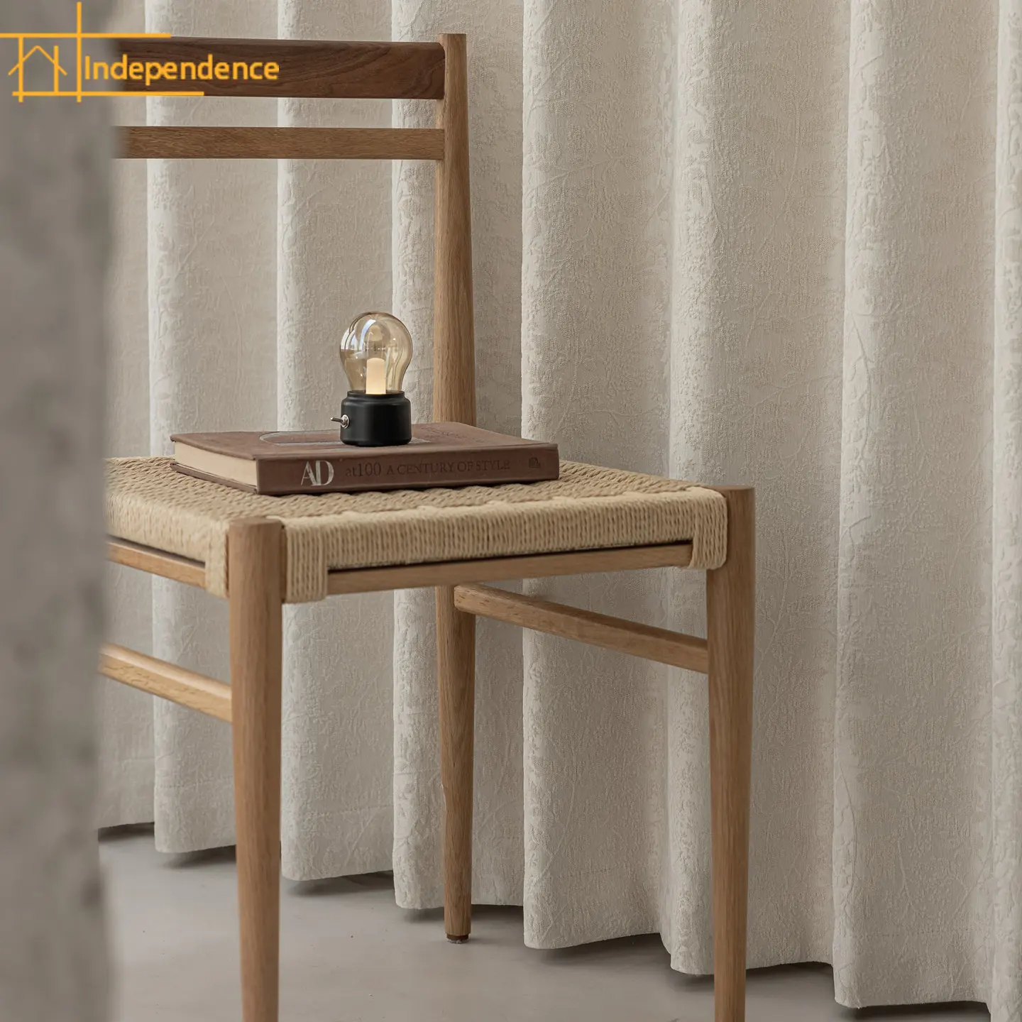 

French Cream Jacquard Thickened Chenille Shading Curtains for Bedroom Living Room French Window Balcony Finished Curtain