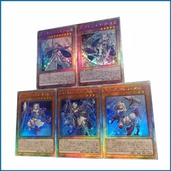 Anime Yu-Gi-Oh DIY ACG Collectible Card Christmas Birthday Present Power of the Elements Tearalaments Toys For Boys