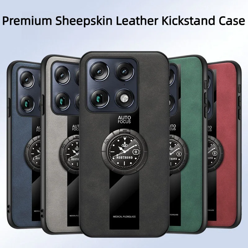 Luxury Business Sheepskin Phone Case For Motorola Moto Edge 